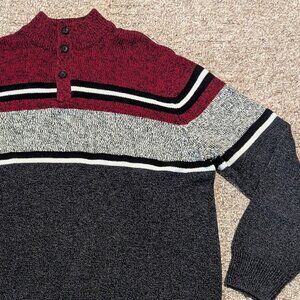 Chaps Collection 1/4 Button-Up Sweater-Pullover